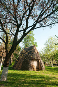 一个典型的乌克兰古董小屋，在基辅附近 pirogovo