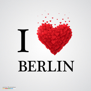 我爱柏林心脏标志
