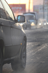 道路模糊卡车灰色