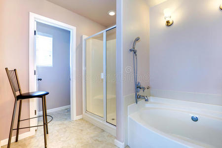 房子 瓦片 翻新 形象 淋浴 真实的 浴缸 浴室 薰衣草