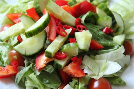 健康食品新鲜蔬菜沙拉