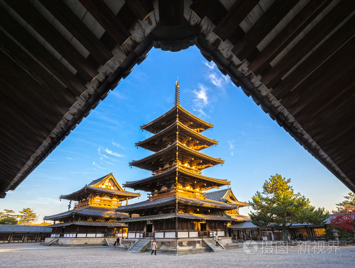 在日本奈良法隆寺