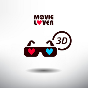 3d 眼镜图标