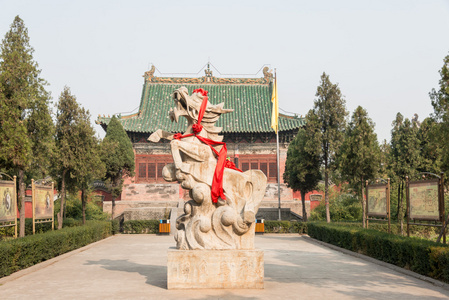 河南省2014 年 11 月 21 日 龙马兴旺寺。在洛阳，河南，中国著名的历史古迹
