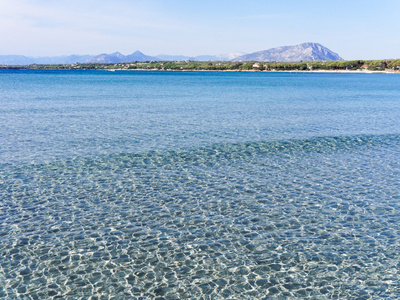 景观的海湾地区的 orosei 撒丁岛 cala ginepro 海滩我