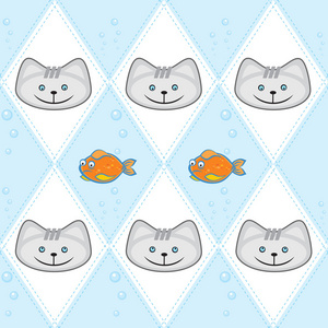 猫和鱼的无缝模式