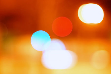 道路光线模糊背景与 bokeh