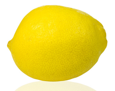 在白色背景上的柠檬