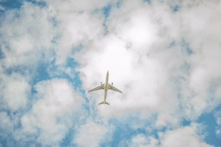 飞机在天空中