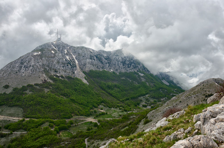 黑山。国家公园 Lovcen