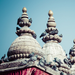 加德满都，尼泊尔著名的杜巴广场