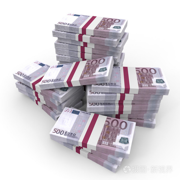 成堆的钱.五百欧元