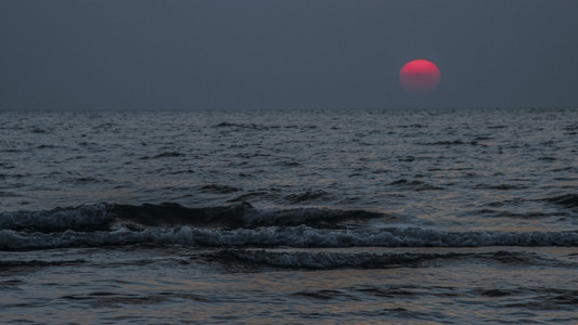 海上日落