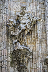 米兰 2005年世博会资本大教堂雕像详细