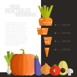 新鲜蔬菜信息图表