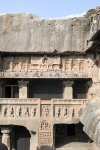 埃洛拉洞穴附近在印度奥兰加巴德