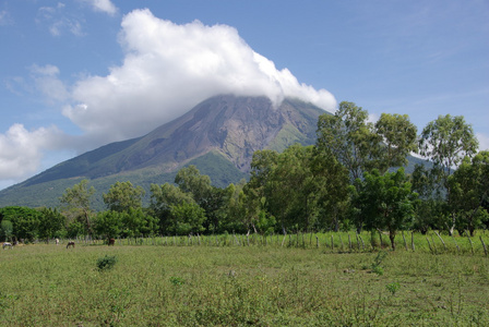 在尼加拉瓜火山