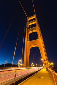 金门桥的夜景照明