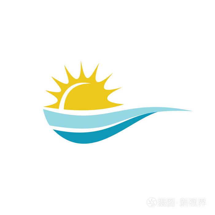 太阳与海的标志