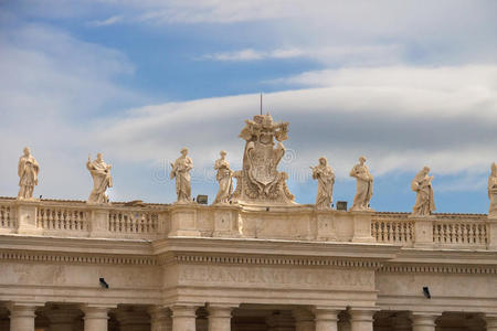 梵蒂冈的纹章。罗马，意大利