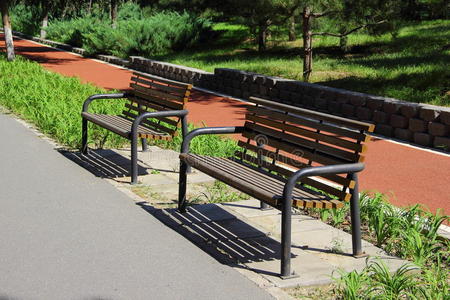 奥林匹克公园的长椅