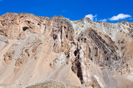 在喜马拉雅山马那里 leh 公路沿线的喜马拉雅景观。印度喜马偕尔邦