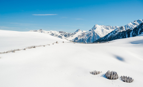 奥地利阿尔卑斯山，Mayrhofen 滑雪胜地