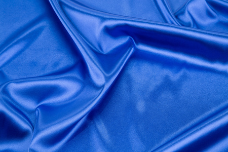 蓝色的丝绸布