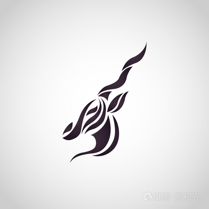羚羊标志矢量