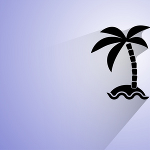 象形文的棕榈岛