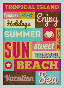 夏季度假海报