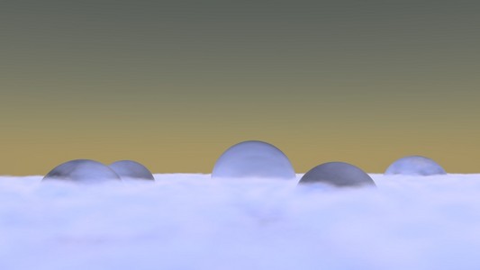 玻璃微珠在云端