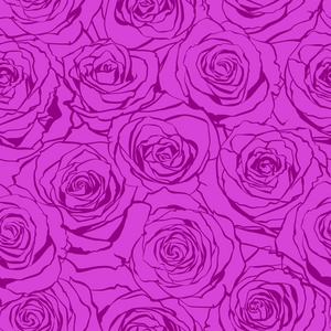无缝模式与花玫瑰