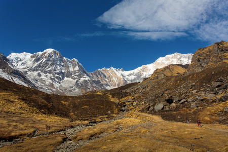 在徒步旅行到安纳布尔纳大本营与安纳布尔纳我的背景