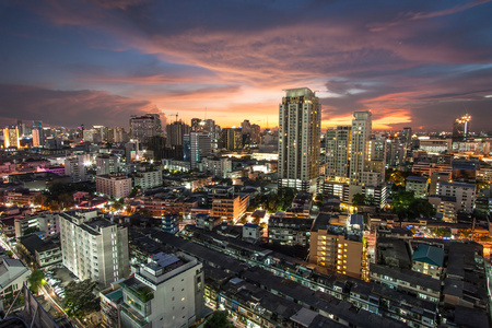 曼谷与城市景观 交通