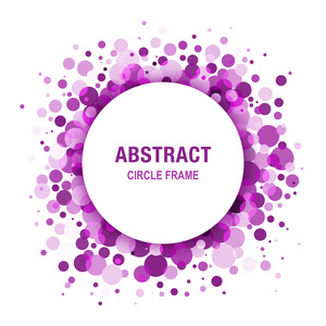 紫色紫色抽象圈框架设计元素