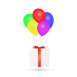 礼品盒和气球图
