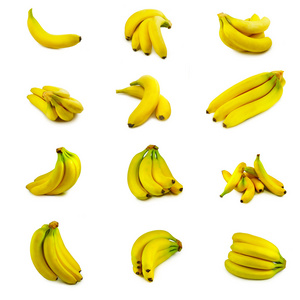 香蕉的孤立的图像