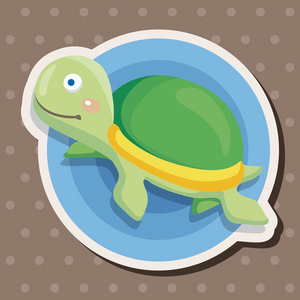 动物海龟动漫主题元素