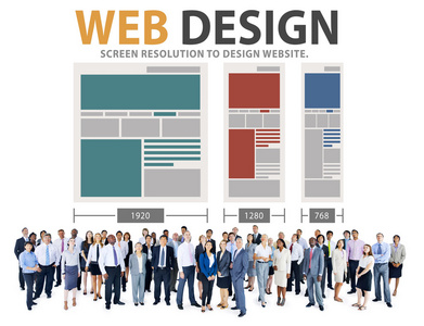 人和 web 设计概念