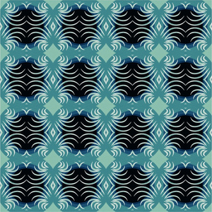 抽象几何蓝色装饰图案