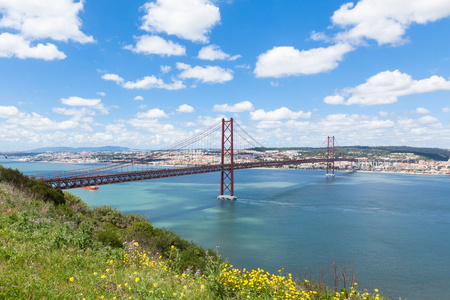 里斯本葡萄牙 25 de Abril 4 月 桥