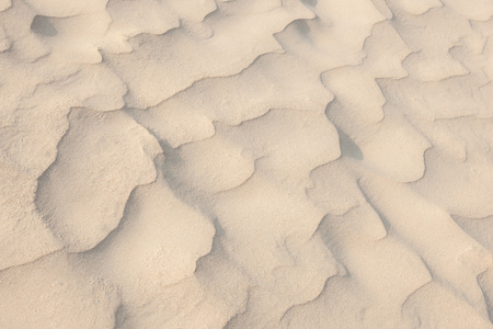 夏季海滩沙纹特写沙质地