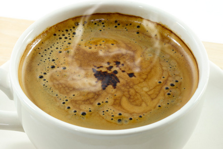黑咖啡在清晨的时光