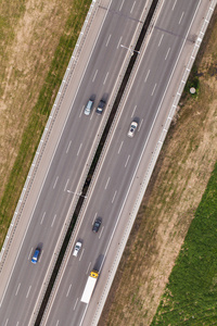 鸟瞰的公路图片