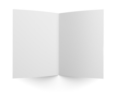 空白的折叠的传单 小册子或小册子样机