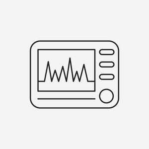 心电信号线图标