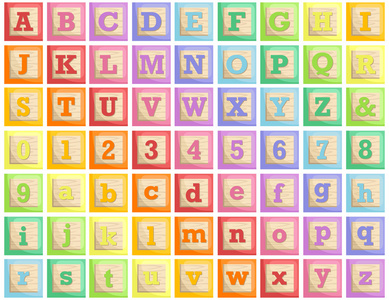 木块字母表