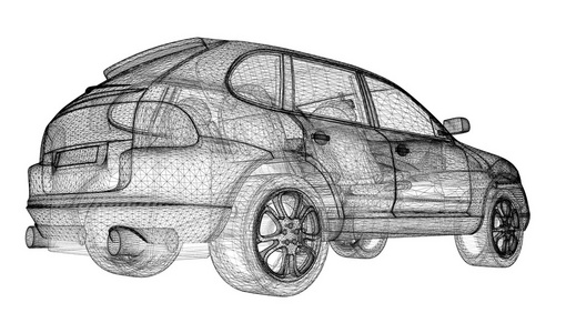 汽车 3d 模型