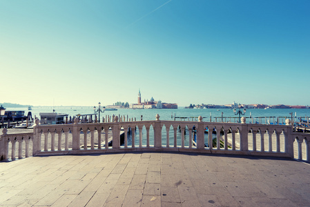 桥梁和岛屿圣 Giorgio 马焦雷，威尼斯，意大利
